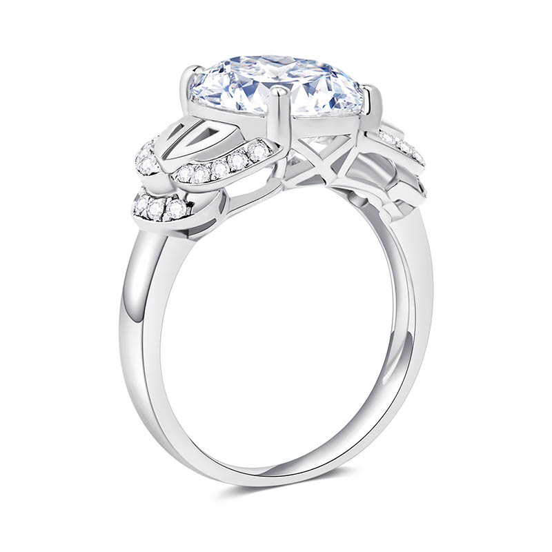 5 CT Oval Cut Cubic Zirconia Engagement Ring