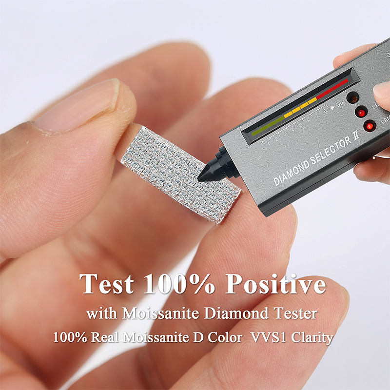 Moissanite Wedding Band for Women Men, D Color VVS1 Round Cut 925 Sterling Silver Promise Engagement Rings Unisex Jewelry