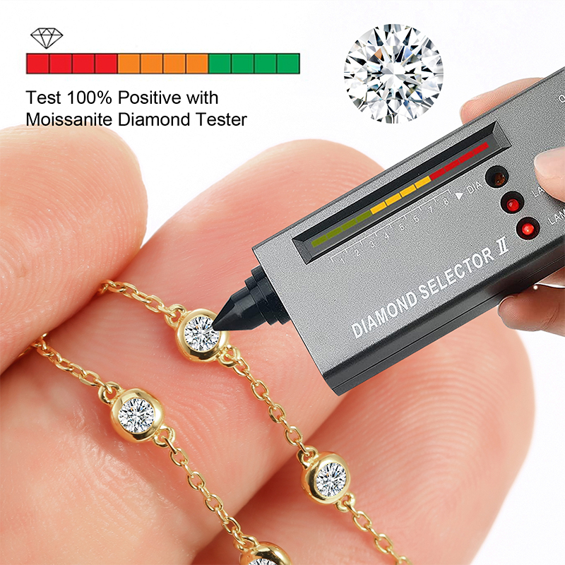 Moissanite Dangle Earrings for Women D Color VVS1 Clarity S925 Sterling Silver with 9K Gold Plated Hypoallergenic Earrings Ideal Gift for Her (0.035, carats)